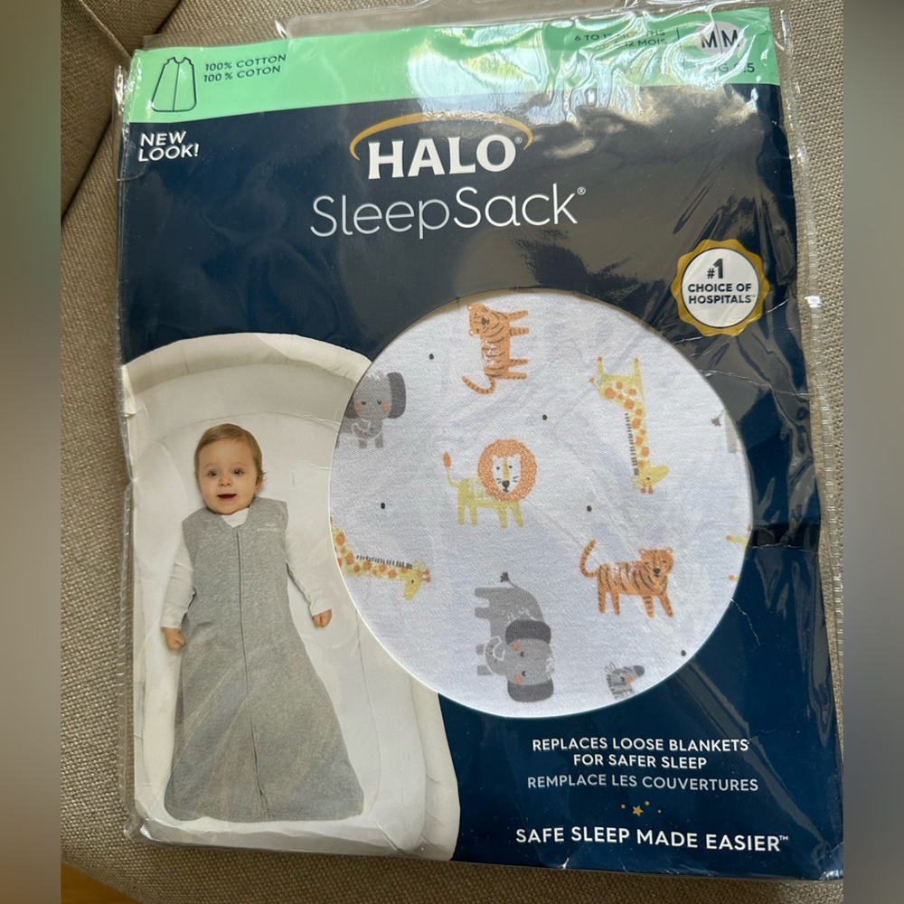 New Halo Sleepsack in Jungle Print for 6-12 months (Medium)